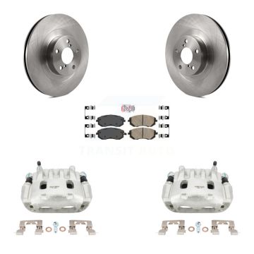 Front Brake Caliper Rotor And Ceramic Pad Kit For Subaru Forester Impreza Outback Legacy KC8-100409N
