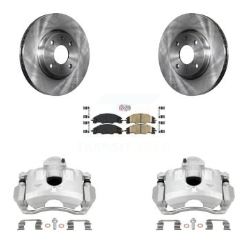 Front Disc Brake Caliper Rotors And Ceramic Pads Kit For Ford Focus KC8-100413N
