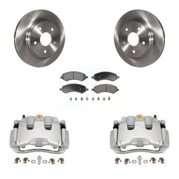 Front Disc Brake Caliper Rotors And Ceramic Pads Kit For Ram 1500 Classic Dodge KC8-100413T