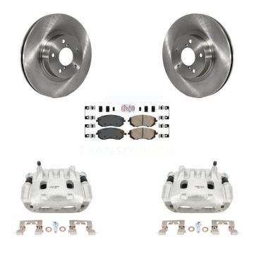 Front Disc Brake Caliper Rotors And Ceramic Pads Kit For Subaru Legacy KC8-100416N