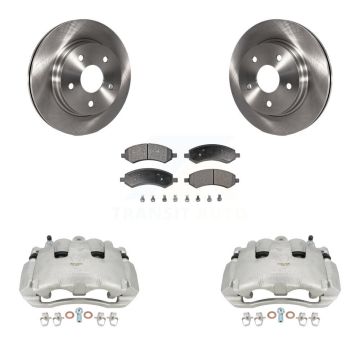 Front Disc Brake Caliper Rotors And Ceramic Pads Kit For Dodge Ram 1500 KC8-100417T