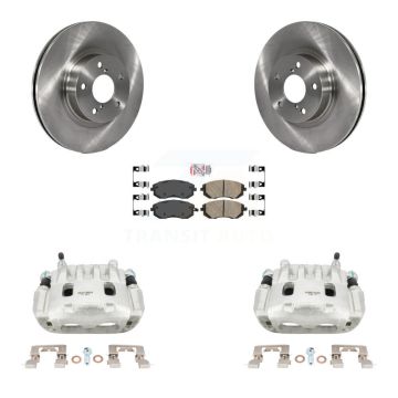 Front Disc Brake Caliper Rotors And Ceramic Pads Kit For Subaru Legacy KC8-100418N