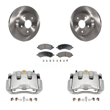 Front Brake Caliper Rotor And Ceramic Pad Kit For 2007-2009 Chrysler Aspen Dodge Durango KC8-100420T
