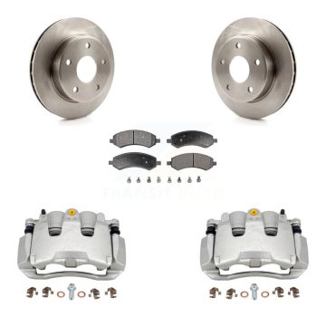 Front Disc Brake Caliper Rotors And Ceramic Pads Kit For Dakota Dodge Ram KC8-100421T