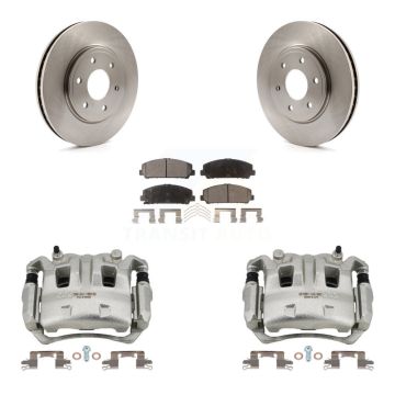 Front Disc Brake Caliper Rotors And Ceramic Pads Kit For Suzuki Equator KC8-100422T