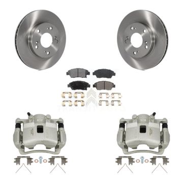 Front Disc Brake Caliper Rotors And Ceramic Pads Kit For Honda Civic Acura RSX KC8-100425T