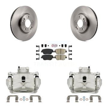 Front Disc Brake Caliper Rotors And Ceramic Pads Kit For 2014 Hyundai Sonata 2.0L KC8-100426N