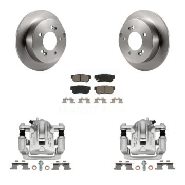 Rear Disc Brake Caliper Rotor And Ceramic Pad Kit For Hyundai Sonata Kia Optima Magentis KC8-100432C