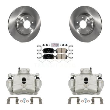 Front Brake Caliper Rotor & Ceramic Pad Kit For Hyundai Sonata 2.4L/2.0L with GAS engine KC8-100432N
