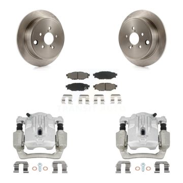 Rear Disc Brake Caliper Rotors And Ceramic Pads Kit For Subaru Outback Legacy KC8-100434C