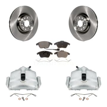 Front Disc Brake Caliper Rotor And Ceramic Pad Kit For Volkswagen CC GTI Audi A3 Quattro KC8-100435T