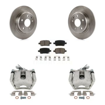 Rear Disc Brake Caliper Rotors And Ceramic Pads Kit For Chevrolet Cruze KC8-100438C