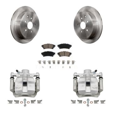 Rear Disc Brake Caliper Rotors And Ceramic Pads Kit For Toyota Sienna Lexus RX350 RX450h KC8-100440C