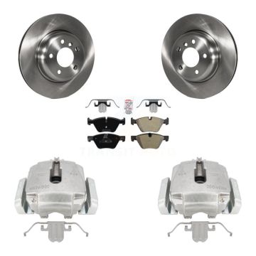 Front Disc Brake Caliper Rotors And Semi-Metallic Pads Kit For BMW 528i xDrive KC8-100440N