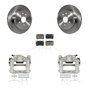 Rear Disc Brake Caliper Rotors And Ceramic Pads Kit For Lexus IS250 GS300 KC8-100442C