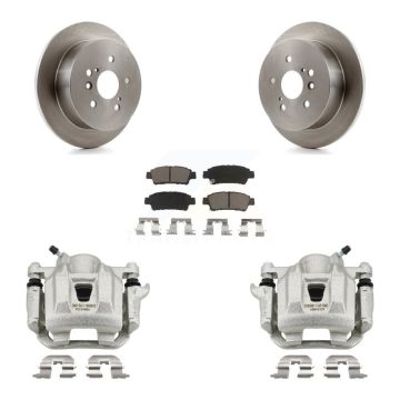 Rear Disc Brake Caliper Rotors And Ceramic Pads Kit For 2004-2010 Toyota Sienna KC8-100446C