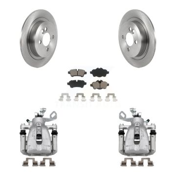 Rear Disc Brake Caliper Rotors And Ceramic Pads Kit For Mini Cooper KC8-100447C