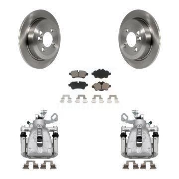 Rear Disc Brake Caliper Rotors And Ceramic Pads Kit For Mini Cooper KC8-100448C