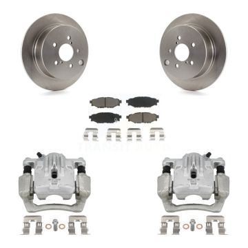 Rear Disc Brake Caliper Rotor & Ceramic Pad Kit For Subaru Impreza Forester Crosstrek XV KC8-100455C