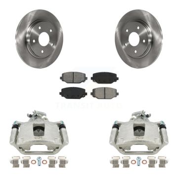 Rear Disc Brake Caliper Rotors And Semi-Metallic Pads Kit For Dodge Grand Caravan KC8-100456S
