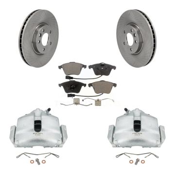 Front Disc Brake Caliper Rotors And Ceramic Pads Kit For 2010 Volkswagen CC 3.6L KC8-100456T