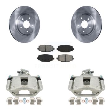 Rear Disc Brake Caliper Rotors And Semi-Metallic Pads Kit For Dodge Grand Caravan KC8-100457S