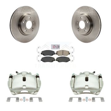 Front Disc Brake Caliper Rotors And Ceramic Pads Kit For 2005-2006 Honda CR-V KC8-100459N