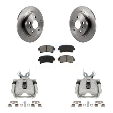 Rear Brake Caliper Rotor Semi-Metallic Pad Kit For Buick Regal LaCrosse Chevrolet Malibu KC8-100460S