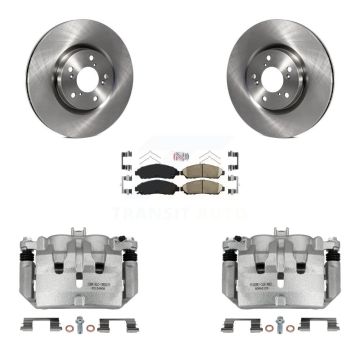 Front Disc Brake Caliper Rotors And Ceramic Pads Kit For Acura MDX ZDX KC8-100462N