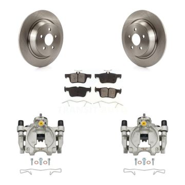 Rear Brake Caliper Rotors & Semi-Metallic Pad Kit For Ford Edge Lincoln MKX Nautilus MKZ KC8-100464S