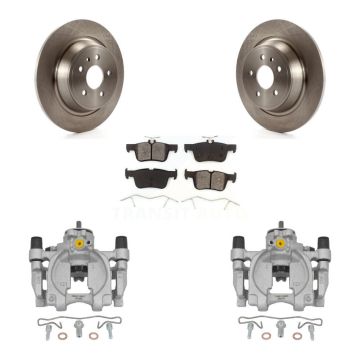 Rear Disc Brake Caliper Rotors And Semi-Metallic Pads Kit For Lincoln Continental KC8-100465S