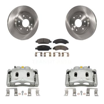 Front Brake Caliper Rotors Ceramic Pad Kit For Chevrolet GMC Silverado 1500 Sierra Tahoe KC8-100466T