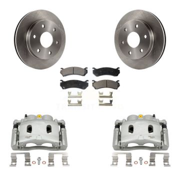 Front Brake Caliper Rotors Ceramic Pad Kit For Chevrolet Silverado 1500 Disc rear brakes KC8-100468T