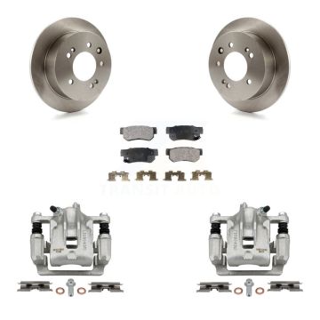 Rear Disc Brake Caliper Rotors And Semi-Metallic Pads Kit For Hyundai Elantra KC8-100469P