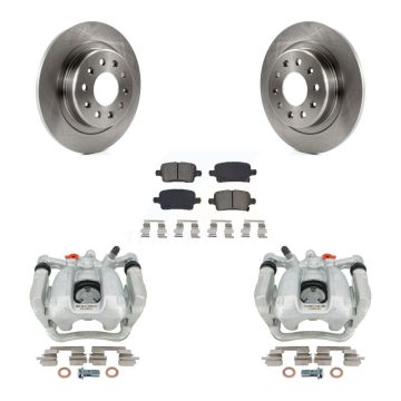 Rear Brake Caliper Rotors Semi-Metallic Pad Kit For Chevrolet Equinox GMC Terrain Malibu KC8-100469S