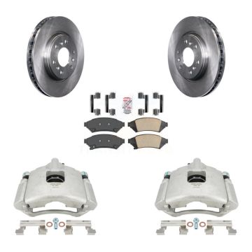 Front Brake Caliper Rotor & Ceramic Pad Kit For Pontiac Montana Chevrolet Uplander Buick KC8-100472N