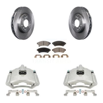 Front Brake Caliper Rotor & Ceramic Pad Kit For Pontiac Montana Chevrolet Uplander Buick KC8-100473T