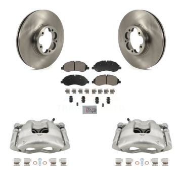 Front Disc Brake Caliper Rotors And Semi-Metallic Pads Kit For Ford Transit-350 HD KC8-100478N