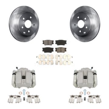 Rear Disc Brake Caliper Rotors And Semi-Metallic Pads Kit For Toyota RAV4 KC8-100482S