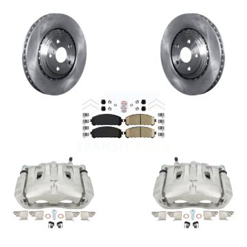 Front Disc Brake Caliper Rotors Ceramic Pad Kit For Toyota Sienna Highlander Lexus RX350 KC8-100484N