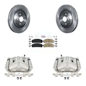 Front Disc Brake Caliper Rotors Ceramic Pad Kit For Toyota Sienna Highlander Lexus RX350 KC8-100486N