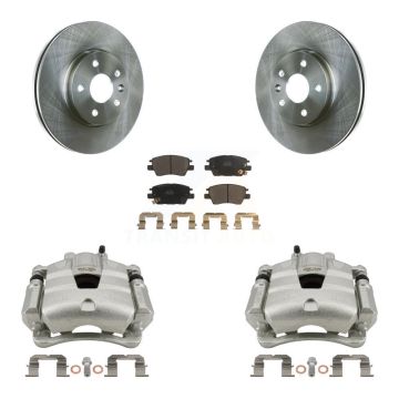 Front Disc Brake Caliper Rotors And Ceramic Pads Kit For Chevrolet Cruze Bolt EV Volt KC8-100487T