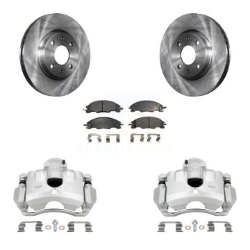 Front Disc Brake Caliper Rotors And Ceramic Pads Kit For Ford Focus KC8-100488T