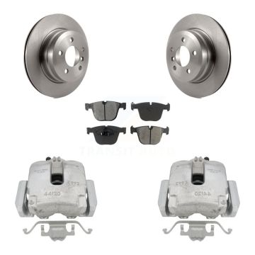 Rear Brake Caliper Rotor Semi-Metallic Pad Kit For BMW X6 xDrive35i with 3.0L From 10 08 KC8-100491S