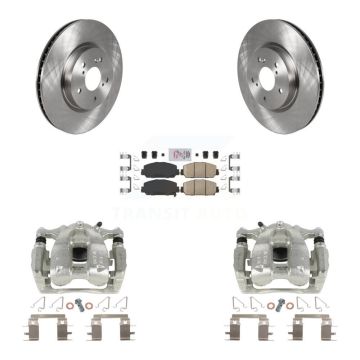 Front Disc Brake Caliper Rotors And Ceramic Pads Kit For Honda CR-V KC8-100492N