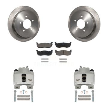 Rear Disc Brake Caliper Rotors And Ceramic Pads Kit For Lincoln Blackwood KC8-100493C