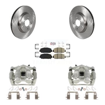 Front Disc Brake Caliper Rotors And Ceramic Pads Kit For Honda CR-V KC8-100493N