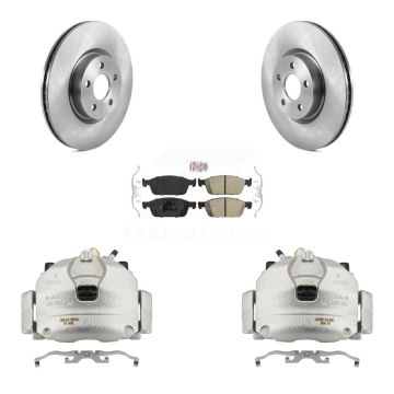Front Disc Brake Caliper Rotors And Ceramic Pads Kit For Ford Transit Connect KC8-100494N