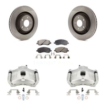 Front Disc Brake Caliper Rotors And Ceramic Pads Kit For 2012 Chrysler 200 Dodge Avenger KC8-100494T