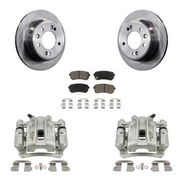 Rear Disc Brake Caliper Rotors And Ceramic Pads Kit For Hyundai Elantra KC8-100497C
